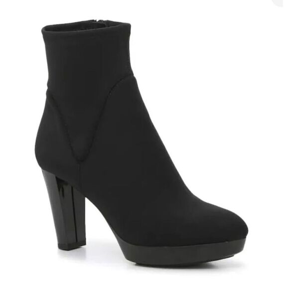 Donald Pliner Ankle Boots Size 9 Black Ermad Bootie High Heel NEW - Picture 1 of 12